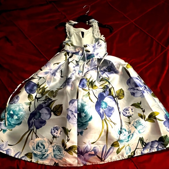 Blue floral dress - Picture 2 of 2